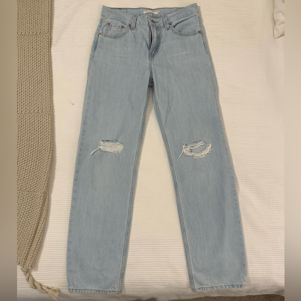 Levi's Light Blue Low Pro Straight Jeans